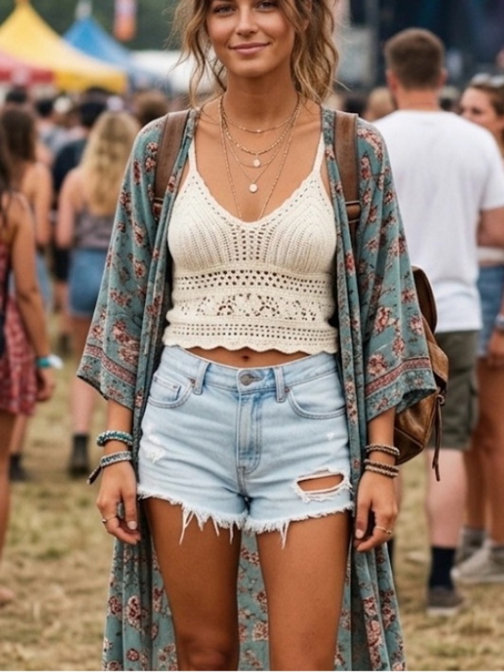 PacSun Light Blue High Rise Festival Distressed Jean Shorts. Women’s 23